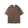 Camiseta Base de Color Sólido Manga Corta Cuello Redondo Estilo Americano 260g Tres Pruebas Suelta Unisex Personalizable Versátil