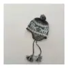 Gorro de Punto Jacquard Estilo Retro Fair Isle para Niños con Pompón y Orejeras Unisex Otoño/Invierno Nuevo Cálido Gorro de Tejer