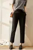 Pantalones Cropped Rectos Adelgazantes Nuevos para Otoño 2026 para Mujer, Pantalones Cigarrillo Versátiles Adelgazantes, Pantalones Casuales al por Mayor