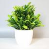 Plantas Simuladas de Venta Caliente Transfronteriza, Plantas Falsas, Plantas Verdes, Decoración Interior y Exterior Plástico Macetado Eucalipto Plantas Pequeñas en Maceta