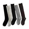 Calcetines Gruesos Blancos Retro Primavera/Otoño Calcetines hasta la Pantorrilla Estilo Miu Otoño/Invierno Calcetines Largos hasta la Rodilla Mallard Calcetines para Combinar con Botas