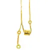 Cadena para Clavícula Versátil de Moda al por Mayor con Patrón de Escamas de Dragón y Collar con Borla del Mismo Estilo que la Joyería