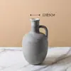 Jarrón de Cerámica Geométrico Retro Moteado Adornos Florales Nuevo Estilo Chino Estilo Nórdico-Estilo Silencioso Decoración Morandi