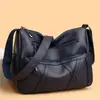 Bolsa de mão feminina em couro genuíno 2026 estilo quente couro macio multicamadas versátil bolsa de ombro transversal grande capacidade bolsa para mãe de meia-idade e idosa