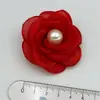 Estilo Coreano 6cm Renda Pérola Camélia Queimada Headdress DIY Sapatos e Chapéus Acessórios para Vestuário Acessórios