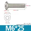Tornillos de Acero Inoxidable 304 Biselados de Cabeza Hexagonal con Vaso Pernos Cabeza Plana Redonda Borde Biselado Accesorios para Muebles Tornillos M3M4M6
