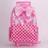 Mochila Escolar con Carrito Australiana de Gran Capacidad, Diseño de Dibujos Animados, Mochila con Ruedas para Estudiantes de Primaria y Secundaria
