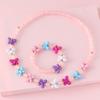 Collar y pulsera hechos a mano con cuentas acrílicas para niñas, joyería de mariposas e insectos para niñas, en stock transfronterizo de AliExpress