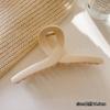 Horquilla grande esmerilada marrón para la parte posterior de la cabeza, volumen del cabello, tarjeta para varios cabellos, pinza para el cabello, pinza para la cabeza, pinza de tiburón de alta gama para mujer