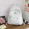 Mochila de Gran Capacidad Estilo Coreano Nueva Bolsa Simple de Doble Hombro Alta Apariencia Mochila Escolar para Estudiantes Mochila Escolar para Campus Mochila Escolar Cielo Estrellado