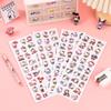 Sl-35 Stickers Sanrio para Niños Lindo Dibujo Animado Cinnamon Dog Kurome Teléfono Móvil DIY Stickers para Manualidades Paquete de 4