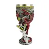 Copa con Forma de Espada y Patrón de Dragón, Copa de Vino Tinto Retro Multicolor Estilo Fantasía, Copa de Artesanía Metálica, Duradera y Transparente