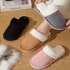 Nuevas Pantuflas Esponjosas para Parejas, Pantuflas de Algodón para Mujer, Suela Gruesa de Invierno, Lindas, Cómodas para Interiores, Ligeras, Cálidas, Pantuflas para el Hogar