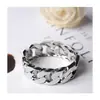 Pulseira Amazon Hot Hollow Chain Twist Pulseira personalizada estilo europeu e americano Pulseira larga e estreita de corrente trançada