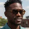 Nuevas Gafas de Sol de Aviador Tachonadas Retro de Moda, Protección Solar para Viajes al Aire Libre Conducir Personalizadas Gafas de Sol Transfronterizas