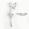 Libro de equitación rojo con colgante hueco de aleación de gran venta, mariposa, joyería fina para uñas de alta calidad CHJ0463