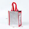 Bolsa de aislamiento portátil tridimensional para llevar de algodón perlado, engrosada, para barbacoa, té de leche, cangrejo peludo, refrigerada, bolsa de papel de aluminio plateado