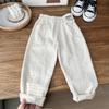 Roupas Infantis Estilo Coreano Primavera 2026 Meninos Calças Longas Casuais Elásticas Lisas Simples Atacado
