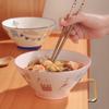 Tazón de fideos de cerámica de siete pulgadas, tazón Dou Li de gran valor estético, tazón de polvo de león de caracol, tazón de fideos ramen para celebraciones en Internet, tazón de salah para el hogar