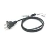 Cable de alimentación estándar de dos clavijas para proveedor cable de clavija plana de dos conductores línea de cola de 2*0.5*1.5 m terminal de tarjeta
