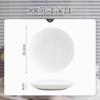 Prato de cerâmica simples preto e branco com esmalte por baixo conjunto de louças doméstico alta qualidade prato para comida ocidental hashi atacado