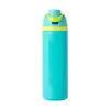 Copo de Frutas Novo Estilo Transfronteiriço Personalizado com Canudo de Aço Inoxidável Copo Térmico para Duas Bebidas Grande Capacidade Garrafa de Água Esportiva com Alça