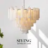 Un Metro Luz Usada Murano Alto Acabado Vidrio Mar del Sur Candelabro Francés Retro Villa Sala de Estar Comedor Lámpara
