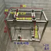 Soporte de Piso para Unidad Exterior de Aire Acondicionado con Base Elevada, Soporte Doble para Apilamiento de Unidades Exteriores, Unidad de Gabinete de Energía del Aire para Aire Acondicionado