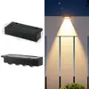 Luz de Degrau Solar Iluminação de Pátio Externo Luz de Atmosfera para Jardim Doméstico Iluminação de Escada Luz Noturna à Prova d'Água