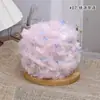 Hilo de mohair mezclado a mano con textura de pelo, hilo especial para bolsos de bricolaje, color caramelo, suave para sombreros hechos a mano, hilo para suéteres de ganchillo