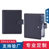 Pasta A4 Executiva de Couro PU para Gerente Escritório Negócios Argolador de 6 Furos Fabricante Logo Personalizado Livreto de Documentos de Couro