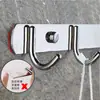 Uau! Suporte de Ganchos de Aço Inoxidável, Ganchos para Casacos e Chapéus, Ganchos para Banheiro e Cozinha, Montado na Parede do Hotel, Armazenamento sem Furos, Rack para Trás da Porta