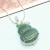 9178 Fabricante Mayorista Jadeíta Birmana Natural Grado A Jade Azul Agua Colgante de Calabaza, Una de las Diversas Opciones