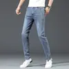 Calça Jeans Skinny Masculina de Corte Justo, Novo Estilo Outono e Inverno 2026, Calça Casual Stretch Tendência para Primavera e Outono para Homens