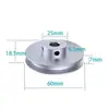 Polea de Aleación de Aluminio de una Ranura para Correa Redonda de 6 mm Polea para Motor de Husillo Polea Tipo O Rueda de Transmisión Polea Pequeña