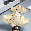 Nuevas Sandalias Primavera Verano Doble Uso Transpirables Pantuflas para Hombre Suela Gruesa Deportivas Casuales Antideslizantes Zapatos de Playa Ropa de Exterior para Hombre