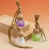 Botella Vacía de Perfume para Coche de Fábrica, Vidrio Mate, Tapa de Madera, Botella Difusora de Aceites Esenciales, Vendedor Caliente Transfronterizo de Amazon