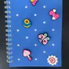 Cuaderno de Silicona A5 DIY Cuaderno Educativo de Agujeros de Silicona con Accesorios Bloc de Notas Recortable Cuaderno de Espiral de Mano