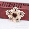 Yiwu hilo dorado conservador del color cobre chapado en oro DIY incrustado pieza de flor horquilla pasador corona de fénix accesorios hechos a mano B2841