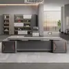 Escritorio y Silla de Oficina Ejecutiva Combinación Simple Moderno Escritorio Ejecutivo Mesa de Presidente Gerente Supervisor Muebles de Oficina de Gama Alta