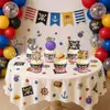 Banderola de letras para fiesta de cumpleaños temática de One Piece, banderín de espiral, adorno para pastel y set de decoración, superventas transfronterizo