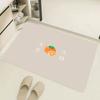 Alfombrillas Resistentes al Desgaste y a la Suciedad en la Entrada del Baño del Hogar, Alfombrillas de Pie Antideslizantes Absorbentes de Agua de Estilo Sencillo, Barro de Diatomeas
