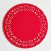 Posavasos redondos tejidos a mano, tapete antideslizante para decoración de mesa de fiesta de restaurante, vajilla de cocina, tapete no tejido
