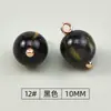 Botones redondos perlados de colores 10MM para cheongsam, traje Tang, Hanfu, 12 colores disponibles, botones para camisa en stock para venta al por mayor