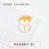 Cola Creme Pai Natal Boneco de Neve DIY Pacote de Material para Capa de Celular Acessórios de Resina Artesanais Acessórios de Cabelo