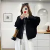 Special2026 Tallas Grandes para Mujer Otoño Nuevo Estilo Chaqueta Cardigan de Temperamento Abrigo Corto Versátil para Hermana Mayor 1210
