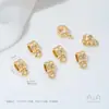 Colar Preenchido com Ouro 14K com Pingentes, Contas Tubulares de Bambu Vazias, Cristal de Pérola Acessórios para Joias DIY Feitas à Mão