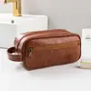Bolsa de Maquiagem de Viagem Grande Capacidade Necessaire Multifuncional Masculina Toque de Luxo Portátil Venda por Atacado de Uma Bolsa de Maquiagem de Pé
