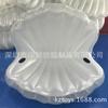 Fábrica en stock agua PVC inflable concha de abanico flotador borde color plata concha de abanico soporte sofá inflable