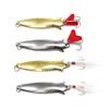 Set de Señuelos Luya 5G Señuelo Escamas de Pez Doradas y Plateadas Lentejuelas Corazón Rojo Cuchara Dorada y Plateada Lámina Metálica Señuelo Luya Suministros de Pesca